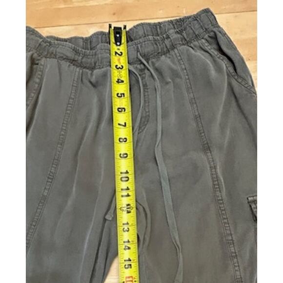 Thread & Supply Flowy Tencel Joggers Army Green Lightweight Size Small - Picture 5 of 8